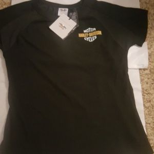 Harley Davidson short sleeve shirt.